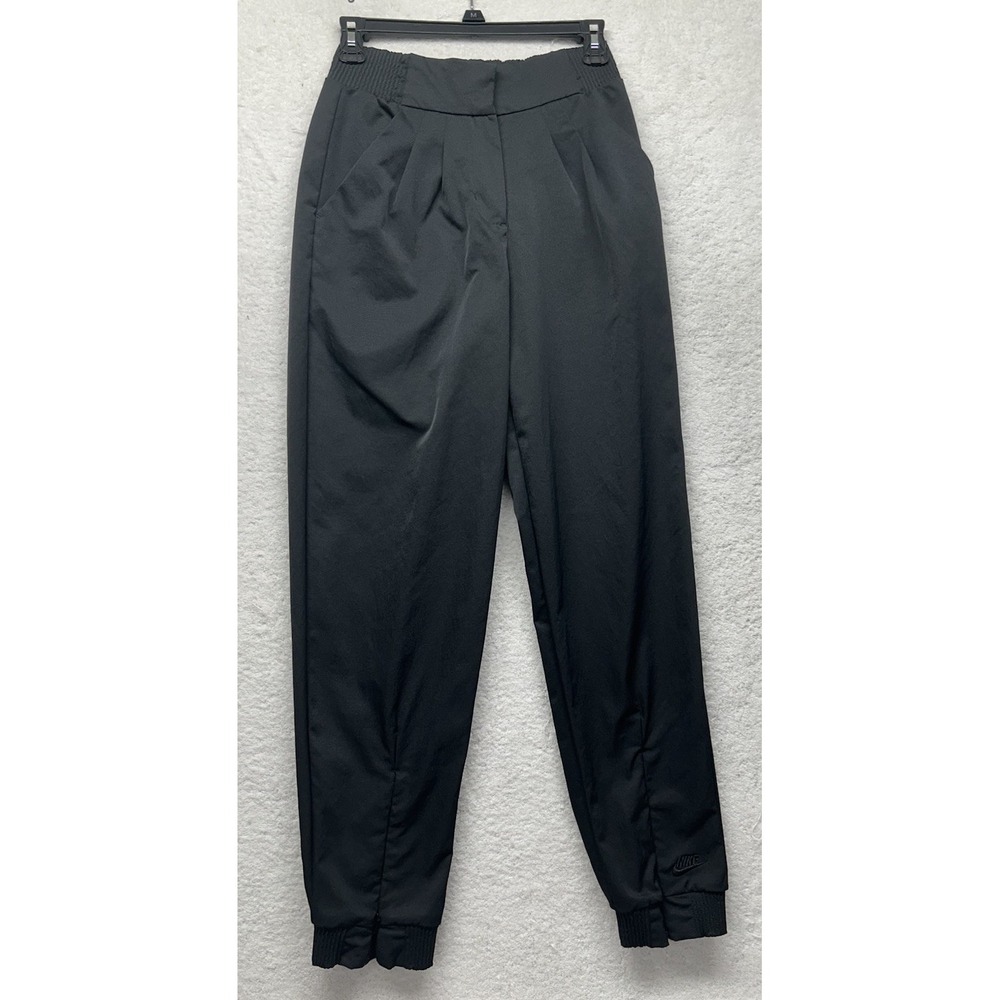 Nike Womens Size XS Black Tech Pack High Rise Trouser Pants (L6)